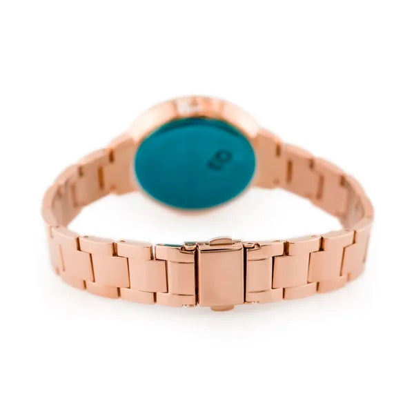 Jordan Kerr női kvarc karóra, rozéarany fém szíj, ezüst számlap, 36 mm, WR30