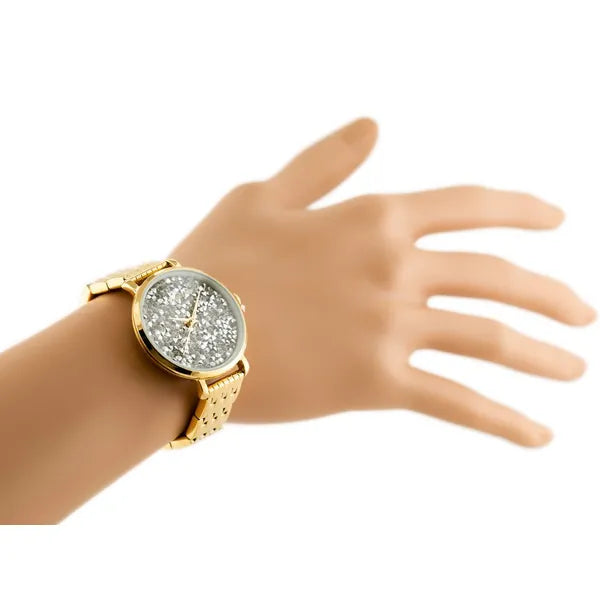 Jordan Kerr női karóra, arany/ezüst, Miyota kvarc, 36 mm, fém szíj