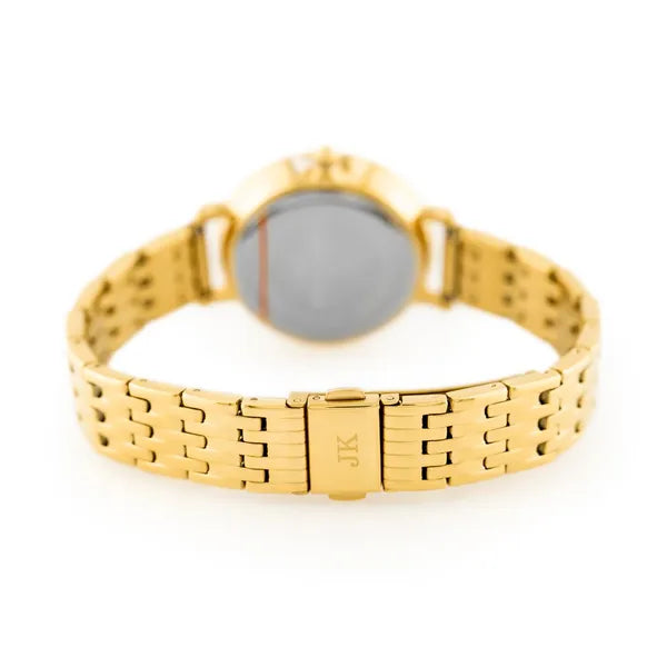 Jordan Kerr női karóra, arany fémszíj, grafit-arany számlap, 36 mm, Miyota