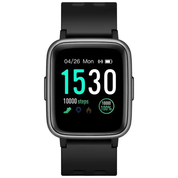 Jordan Kerr Active uniszex okosóra fekete, 1,3'' IPS, 5 ATM, fém szíj