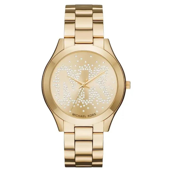 Michael Kors női karóra Slim Runway MK3590, arany, acél, 5 ATM, kvarc