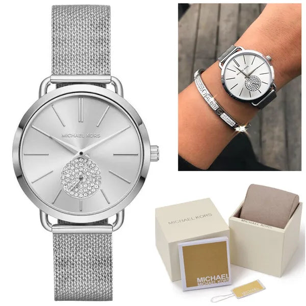 Michael Kors Portia MK3843 női karóra, ezüst, acél, WR50