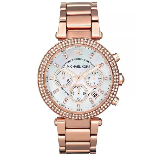 Michael Kors Parker MK5491 női karóra, rozéarany, acél, 39 mm, WR100