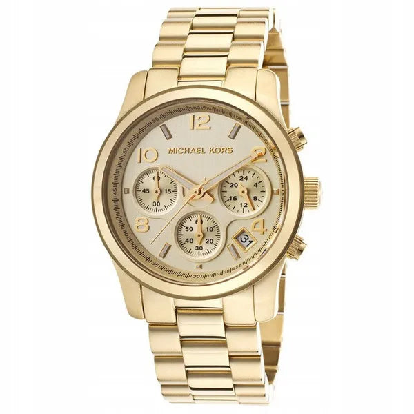 Michael Kors Runway MK5055 női karóra, aranyszínű acél, kvarc, WR100