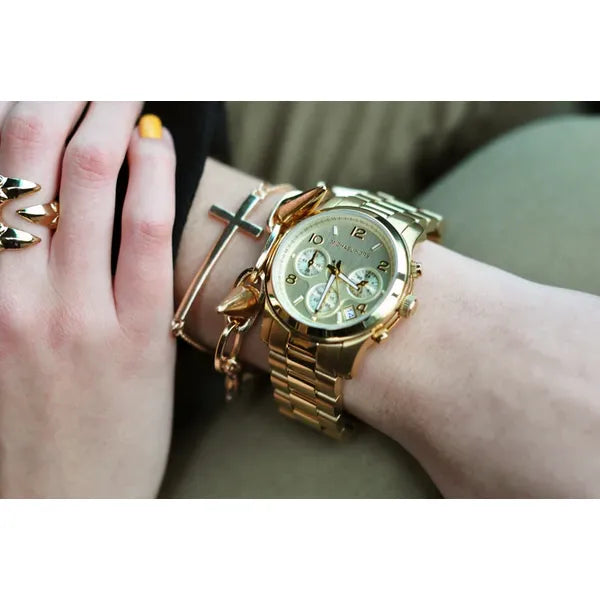 Michael Kors Runway MK5055 női karóra, aranyszínű acél, kvarc, WR100