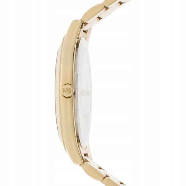 Michael Kors Runway MK3478 női karóra, arany acél, fekete számlap, 42 mm, WR50