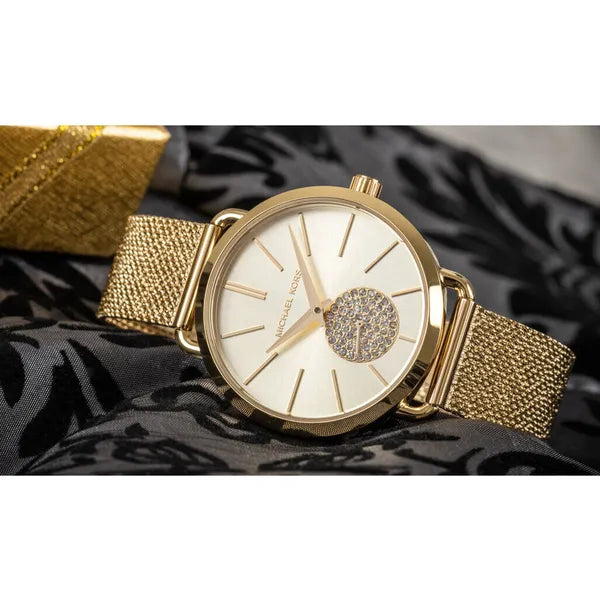 Michael Kors Portia MK3844 női karóra, arany szín, 36 mm, acél, WR50