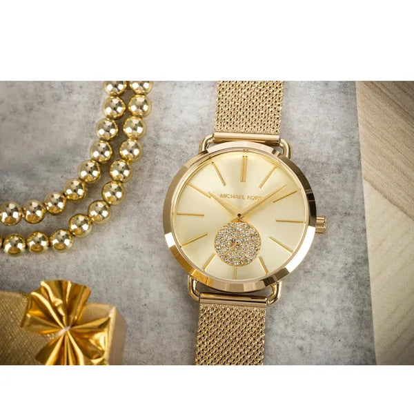 Michael Kors Portia MK3844 női karóra, arany szín, 36 mm, acél, WR50