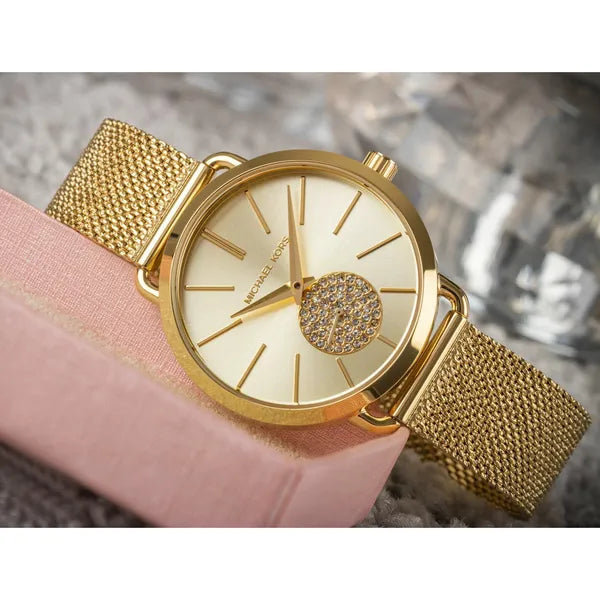 Michael Kors Portia MK3844 női karóra, arany szín, 36 mm, acél, WR50