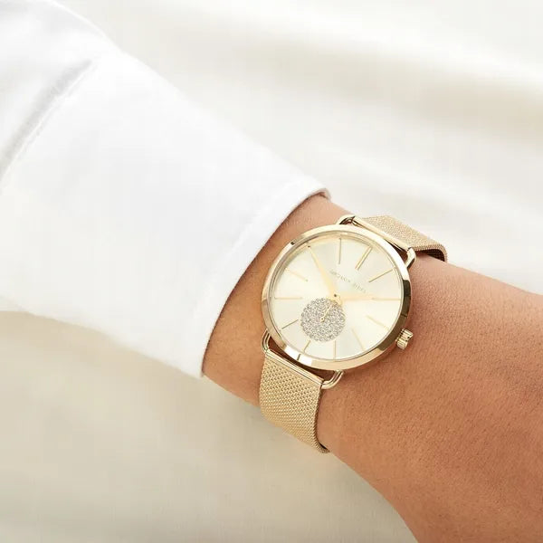 Michael Kors Portia MK3844 női karóra, arany szín, 36 mm, acél, WR50