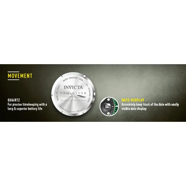 Invicta Pro Diver férfi karóra, 43 mm, WR200, acél szíj, szürke számlap