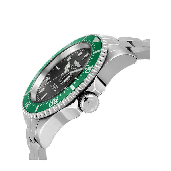 Invicta Pro Diver férfi karóra, 43 mm, WR200, acél szíj, szürke számlap
