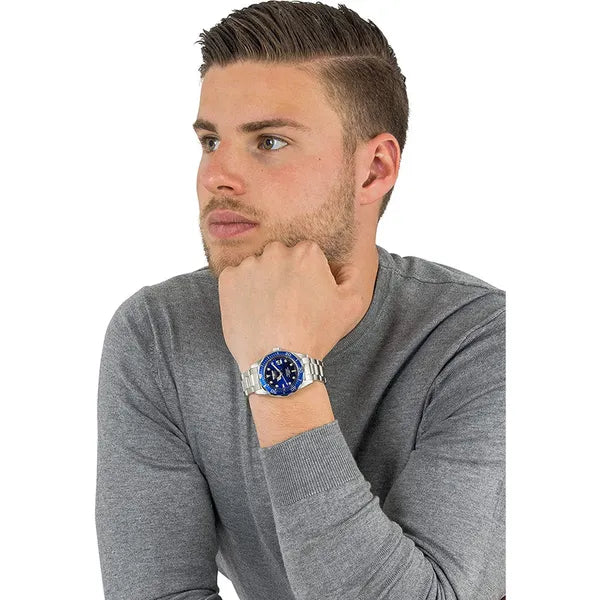 Invicta Pro Diver 9204 uniszex karóra, 37,5 mm, WR200, kvarc, kék, nemesacél