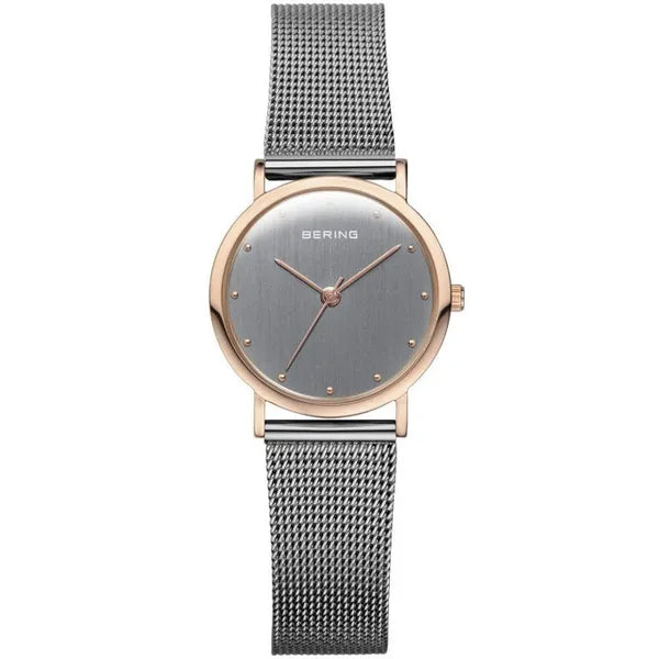 Bering Classic 13426-369 női karóra, 26 mm, zafírüveg, rozéarany/szürke