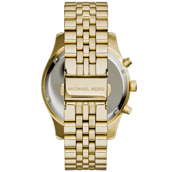 Michael Kors Lexington női arany kronográf kvarc óra, fekete számlap, WR50