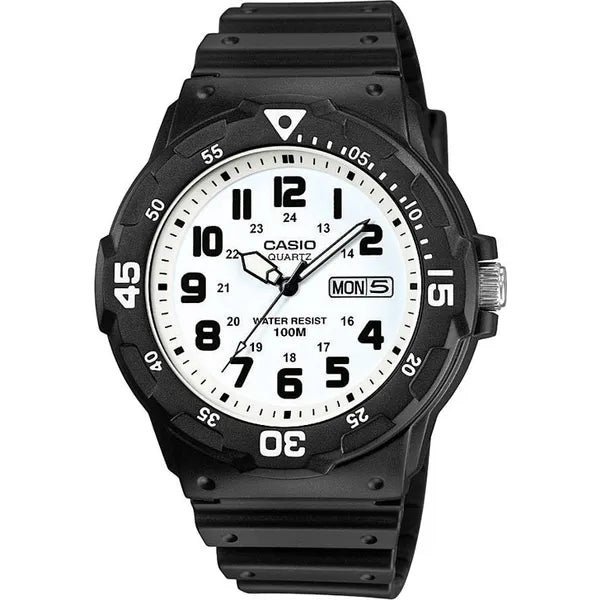 Casio MRW-200H-7B férfi karóra, kvarc, WR100, 43 mm, fehér számlap