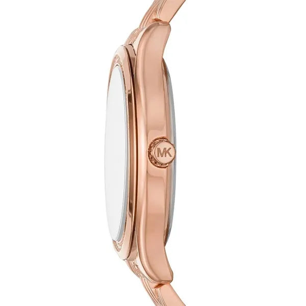 Michael Kors Mindy MK7076 női karóra, rozéarany acél, cirkónia, 36 mm