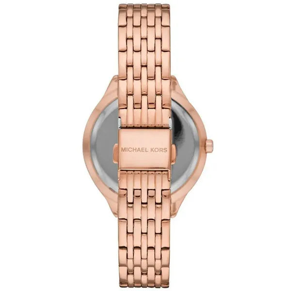 Michael Kors Mindy MK7076 női karóra, rozéarany acél, cirkónia, 36 mm