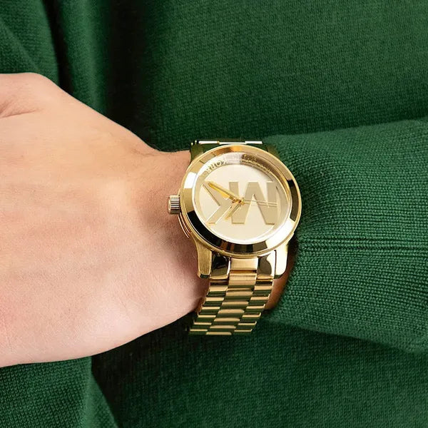Michael Kors női karóra MK5473 Runway, arany, 45 mm, kvarc, WR100