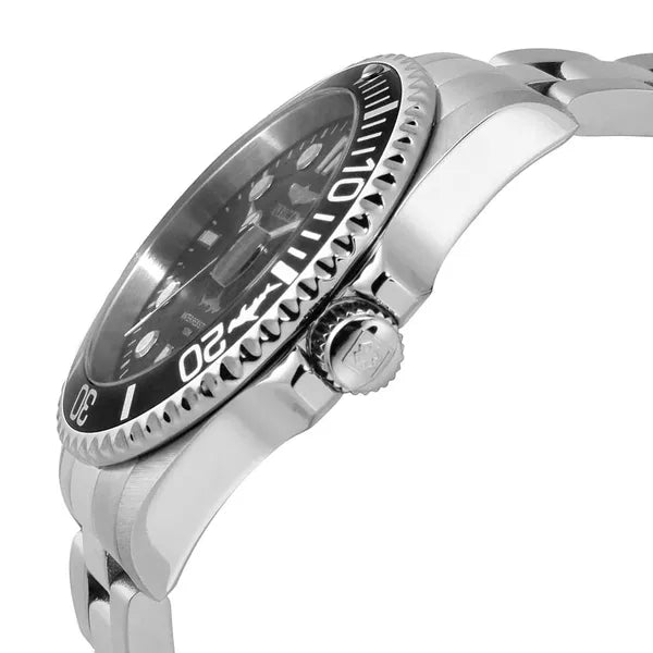 Invicta Pro Diver férfi karóra, 43 mm, fekete számlap, acél szíj, 100 m