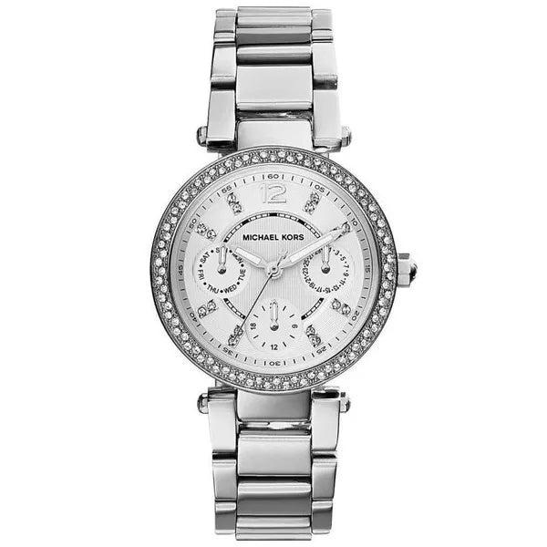 Michael Kors MK5615 Mini Parker női karóra, ezüst, 33 mm, kronográf, 10 ATM