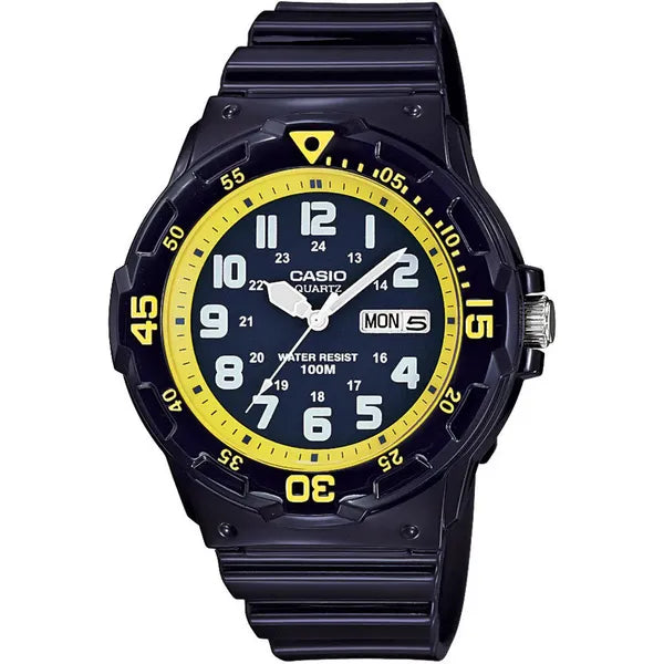 Casio MRW-200HC-2BVDF férfi karóra, 10 bar, kvarc, 44 mm, sötétkék