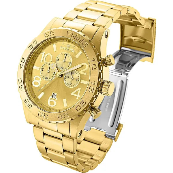 Invicta Specialty 1270 férfi kronográf karóra, arany, rozsdamentes acél, WR50