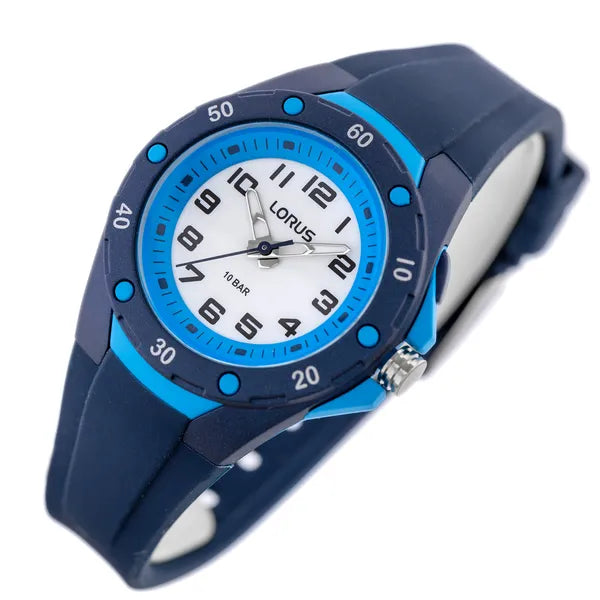 Lorus R2371NX9 fiúk karóra, 36 mm, WR100, kvarc, kék műanyag szíj, akrilüveg
