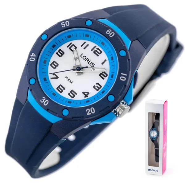 Lorus R2371NX9 fiúk karóra, 36 mm, WR100, kvarc, kék műanyag szíj, akrilüveg