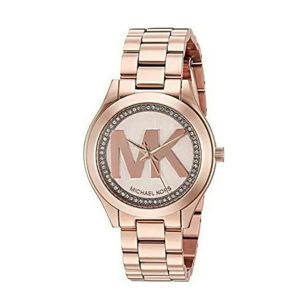 Michael Kors MK3549 Mini Slim Runway női karóra, rózsaarany, 33 mm, WR50, doboz