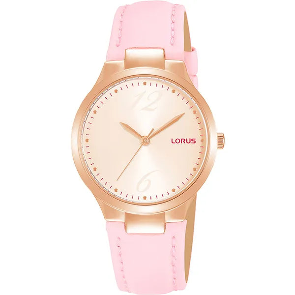 Lorus RG210UX9 női kvarc karóra, rózsaszín bőr szíj, WR50, 30 mm