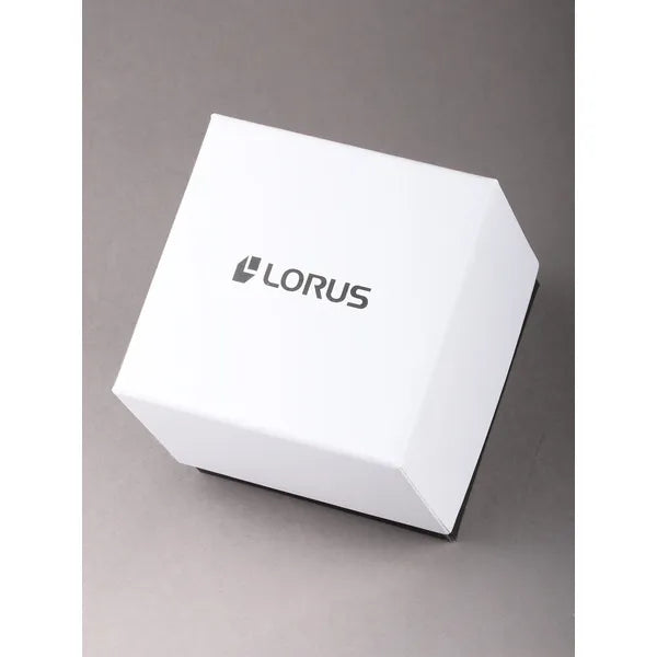 Lorus RH947PX9 férfi karóra, 38 mm, fekete számlap, acél szíj, kvarc
