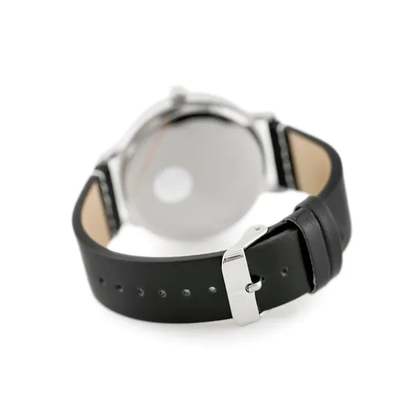 Jordan Kerr 16500 férfi kvarcóra, fekete bőrszíj, 42 mm, WR30