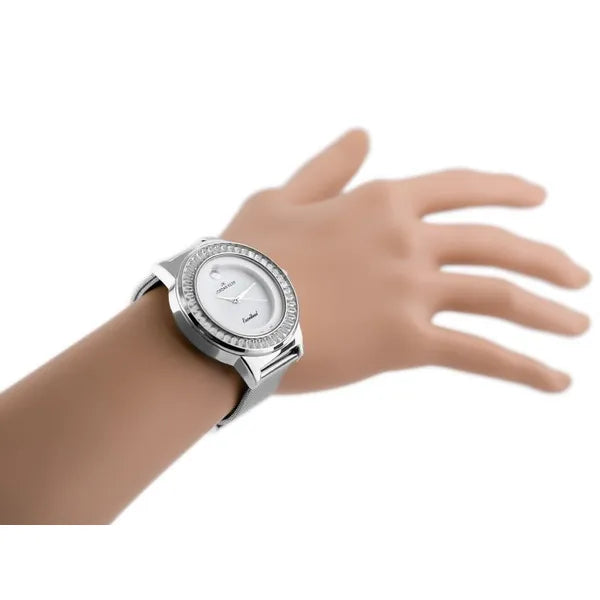 Jordan Kerr női karóra – ezüst, fém szíj, kvarc, WR30, antiallergén, 32 mm