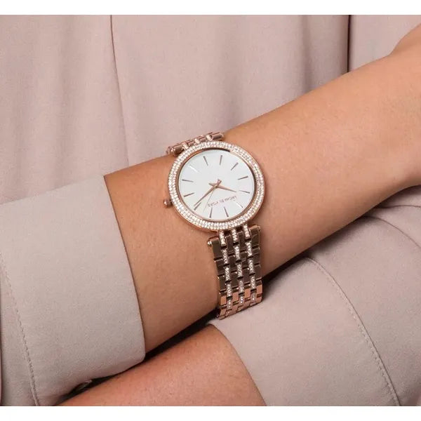 Michael Kors Darci MK3220 női karóra, rozéarany acél, gyöngyház, WR50