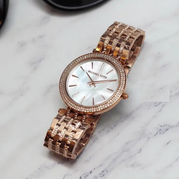 Michael Kors Darci MK3220 női karóra, rozéarany acél, gyöngyház, WR50