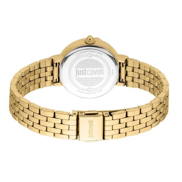 Just Cavalli Brave Snake női karóra – arany, acél, 30 mm, kvarc (JC1L311M0025)