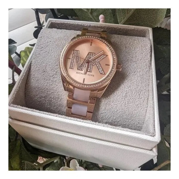Michael Kors Janelle MK4731 női karóra, rozéarany, acél, 36 mm, WR50