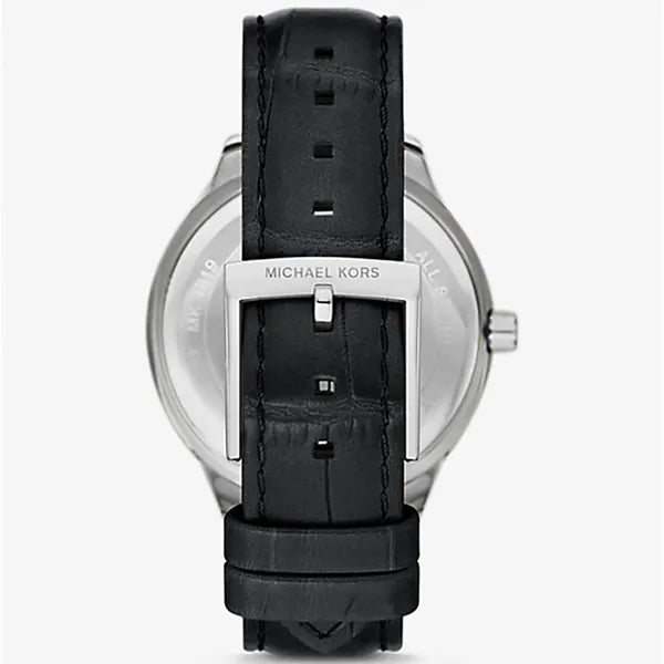 Michael Kors Sage MK4821 női karóra, 38 mm, gyöngyház, fekete bőr, 3 ATM
