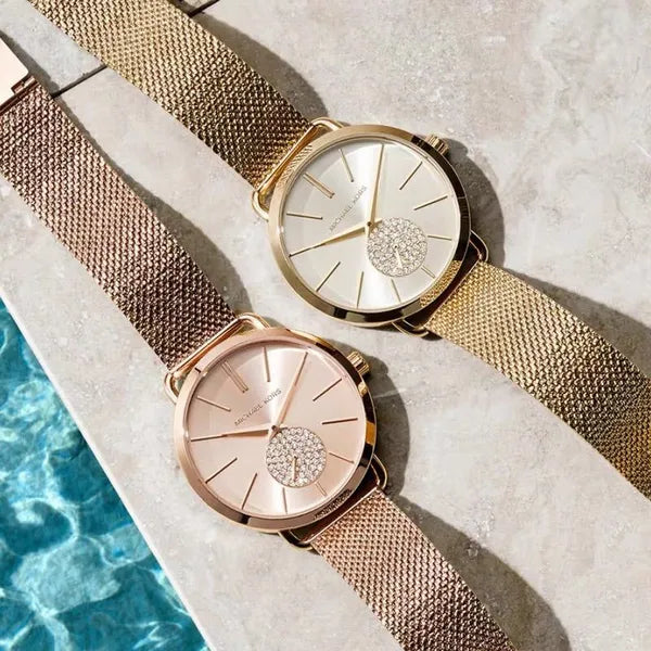 Michael Kors Portia MK3845 női karóra, rozéarany, acél, 36 mm, WR50