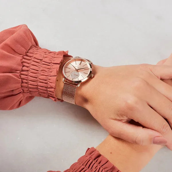 Michael Kors Portia MK3845 női karóra, rozéarany, acél, 36 mm, WR50