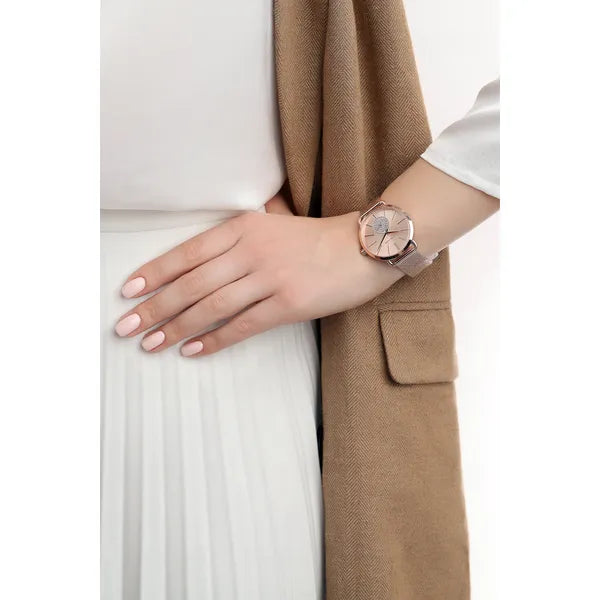 Michael Kors Portia MK3845 női karóra, rozéarany, acél, 36 mm, WR50