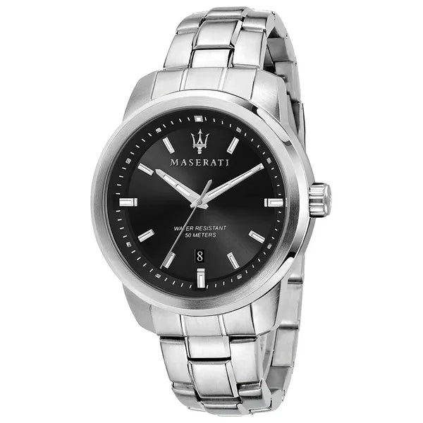 Maserati férfi karóra Successo R8853121006, acél, fekete, 44 mm, 10 ATM