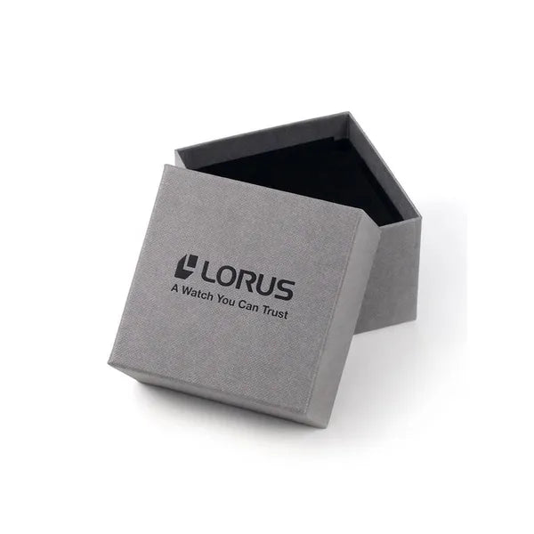 Lorus férfi kronográf kvarc óra 45 mm, WR100, rozsdamentes acél szíj, RM397HX9