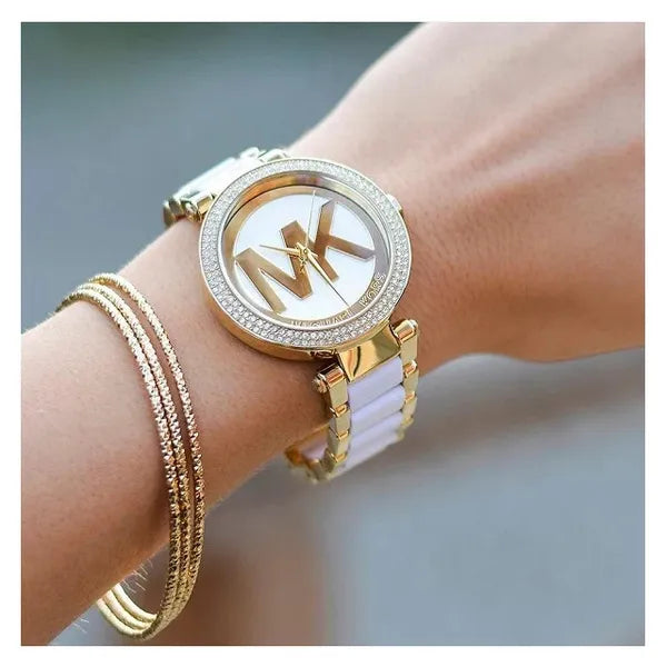 Michael Kors Parker MK5784 női karóra, aranyszínű rozsdamentes acél, 39 mm, WR50