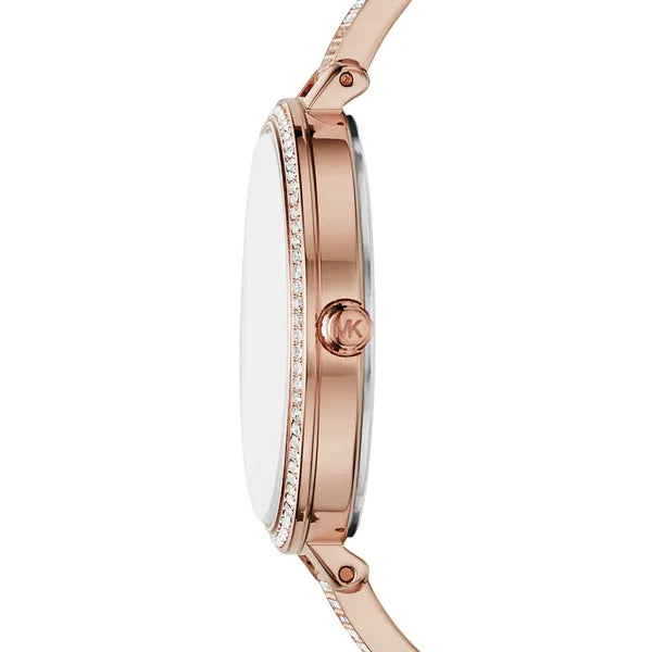 Michael Kors Jaryn MK4544 női karóra, rózsaarany-fekete, acél, WR50