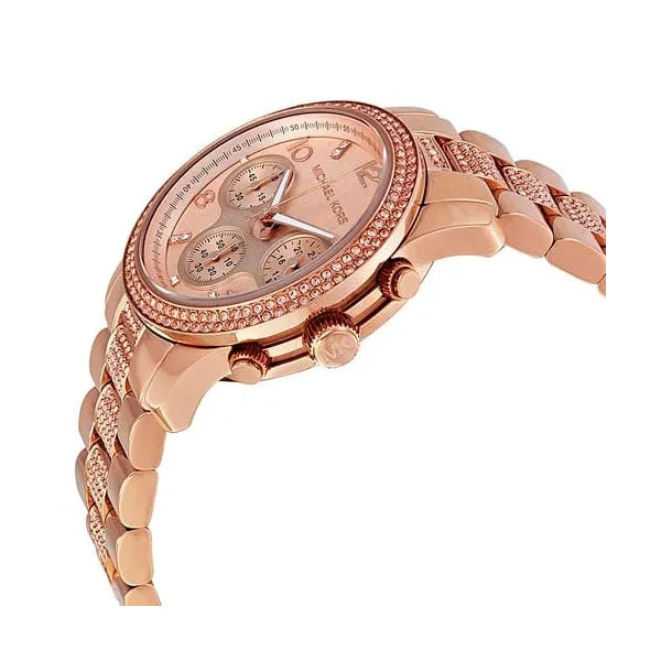 Michael Kors női karóra MK5827 Runway, rozéarany, acél, WR100