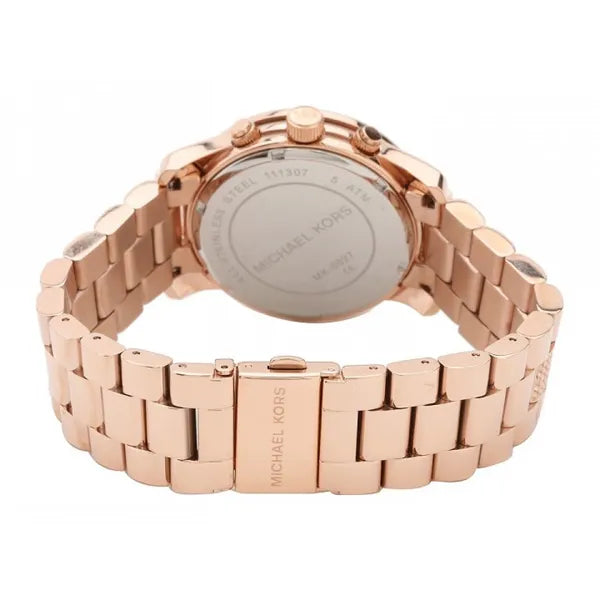 Michael Kors női karóra MK5827 Runway, rozéarany, acél, WR100