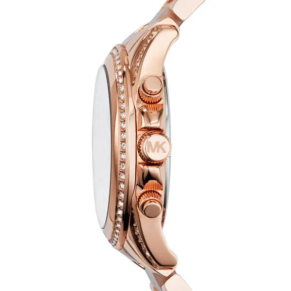 Michael Kors Blair MK5943 női karóra, rózsaarany acél, kronográf, WR100, 39 mm