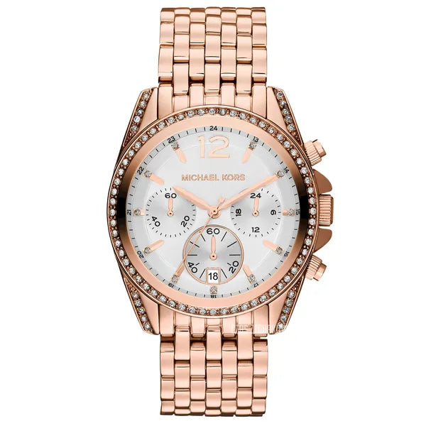 Michael Kors Pressley MK5836 női kronográf óra, rozéarany, 39 mm, 10 ATM